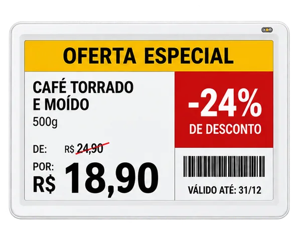 Etiqueta eletrônica ESL modelo 1