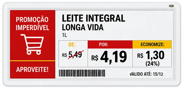 Etiqueta eletrônica ESL modelo 2