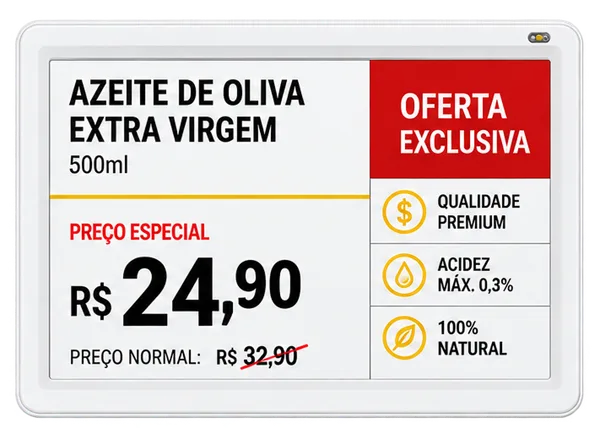 Etiqueta eletrônica ESL modelo 3